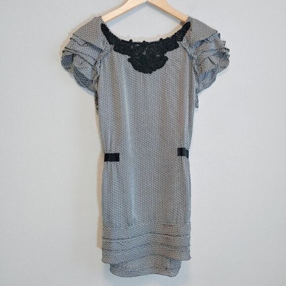 Anthropologie Leifsdottir Silk Short Sleeves Romantic Pullover Blouse Sz 12 - Picture 1 of 11